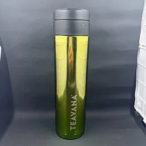 Teavana Ramsey Shiny Stainless Steel GREENr 16oz Tumbler With Tea Infuser Basket - Picture 1 of 5