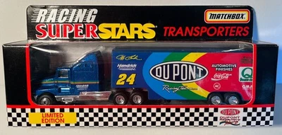 Jeff Gordon #24 DuPont Racing 1996 Matchbox Racing Super Stars Transporter (B113 Foto 1 de 2