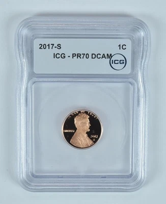 2017-S Lincoln Shield Cent PR70 DCAM ICG *7147 - Image 1 of 4