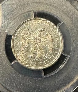 1876 Twenty Cent Piece 20C PCGS UNC Detail Cleaned Free Shipping Beauty! - Picture 1 of 5