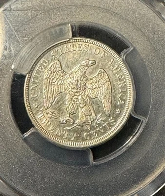 1876 Twenty Cent Piece 20C PCGS UNC Detail Cleaned Free Shipping Beauty! - Image 1 of 4