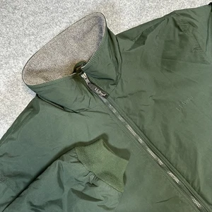 LL Bean Jacket Mens 2XL Tall Green Full Zip Fleece Lined Winter Coat Outdoors - Picture 1 of 8