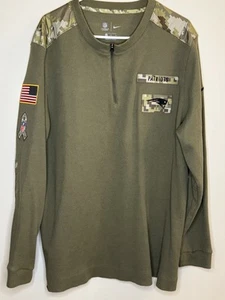 New England Patriots Salute To Service Camo Sweater XL NFL Nike - Picture 1 of 10
