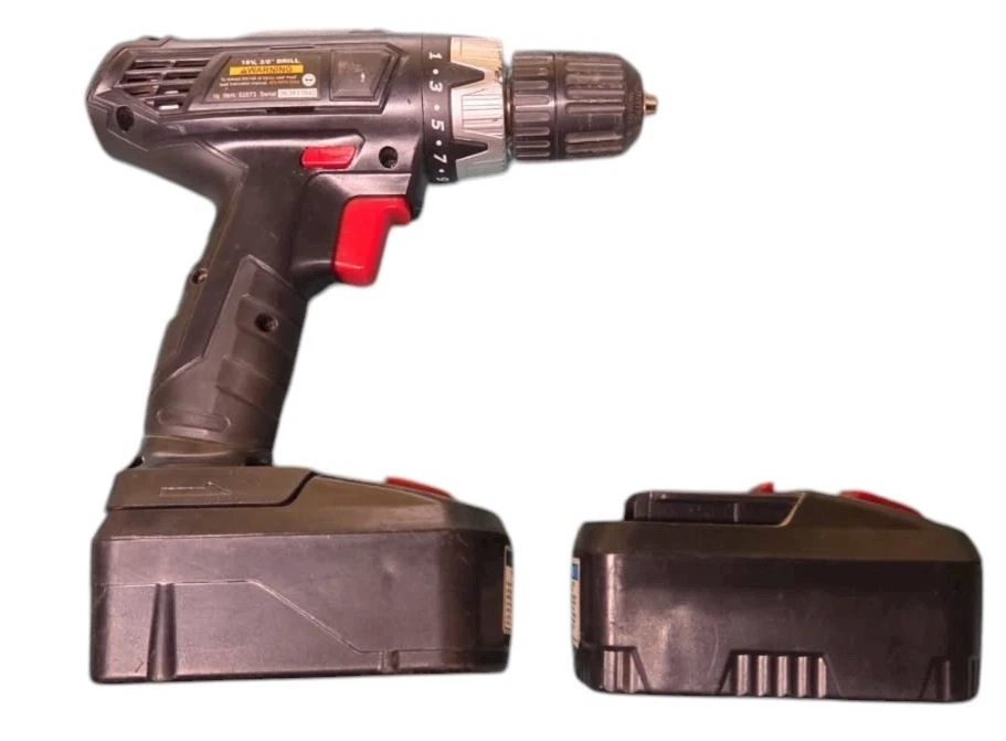 Taladro inalámbrico Drill Master 18V 3/8" Driver Harbor herramienta de carga negro sin cargador Foto 1 de 4