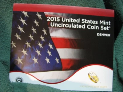 2015 D & P  U.S. Mint Uncirculated Set  28 Coin Set  Sealed In Plastic  As Shown - Image 1 of 4