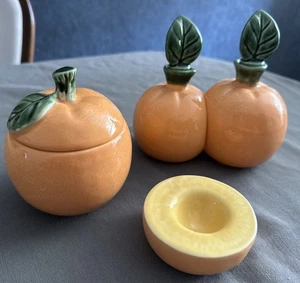 Villeroy&Boch Gallo Design Orange Essig Öl Zuckerdose Eierbecher Set - Bild 1 von 19