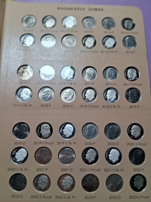 1946-2025 ROOSEVELT DIME COLLECTION COMPLETE [246] XF-BU & GEM PROOF .SEE PHOTOS - Image 1 of 4