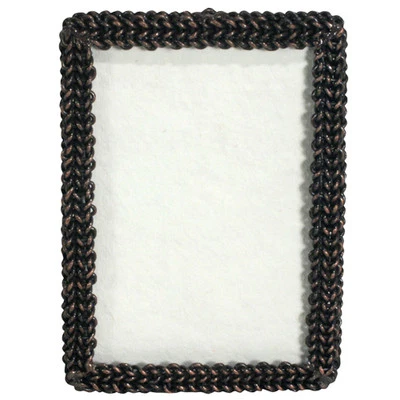 Recycled Woven Chain Photo Frame from India - Fair Trade & Handmade  - Image 1 of 2