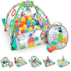 5-In-1 Your Way Ball Play - Jumbo Play Mat Converts to Ball Pit Baby Gym, Newbor