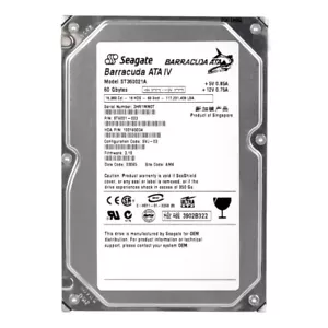Hard Drive Seagate barracuda ST360021A Ata IV 60GB 7200U/Min 2MB Ata 3.5'' Inch - Picture 1 of 3