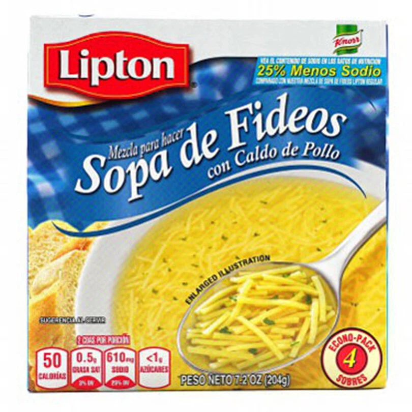 Sopa de Fideos Lite - Lipton - 4 ct. Foto 1 de 1