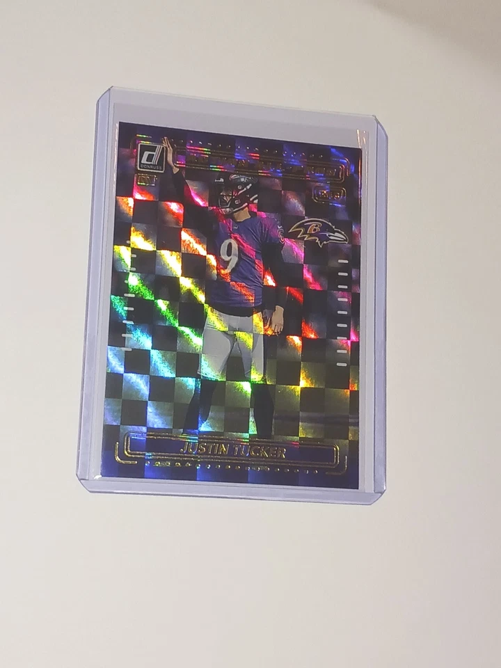 2022 Donruss Action All-Pros #AP-20 Justin Tucker Baltimore Ravens - Image 1 of 2