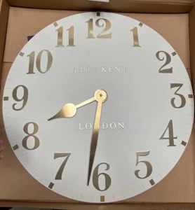 Thomas Kent Arabic Wall Clock, Oatmeal, 50cm RRP £90 - Picture 1 of 2