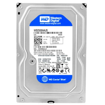 Disco Rigido Dell 0K017C WD2500AAJS 250GB 7200 RPM SATA II 8MB 3,5 " - Immagine 1 di 4