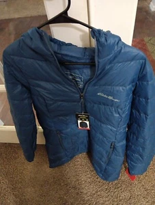 Eddie Bauer Women's Mid Length Down Parka Lightweight Jacket - Picture 1 of 4