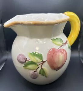 Vintage Jay Willifred Majolica Style Fruit Design Pitcher - Picture 1 of 10