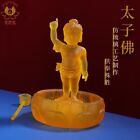 6" Tibétain 1 ensemble résine jeune bébé statue de Bouddha Sakyamuni Bouddha de bain