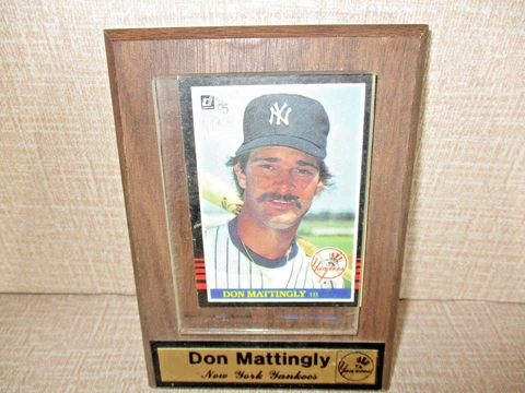 Don Mattingly New York Yankees Mini Plaque Donruss 1985 Baseball Memorabilia Cover