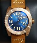Brązowy zegarek nurkowy Zan Watch Ocean Blue Cal.MT9015