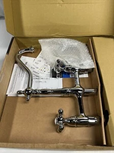 Kingston Brass KS1271AXBS 8 Inch Center Kitchen Faucet With Brass Side Spraye... - Picture 1 of 2