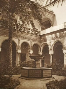 Palazzo Duca Alba Siviglia Spagna Fotografia Originale 1925 Kurt Hielscher - Foto 1 di 2