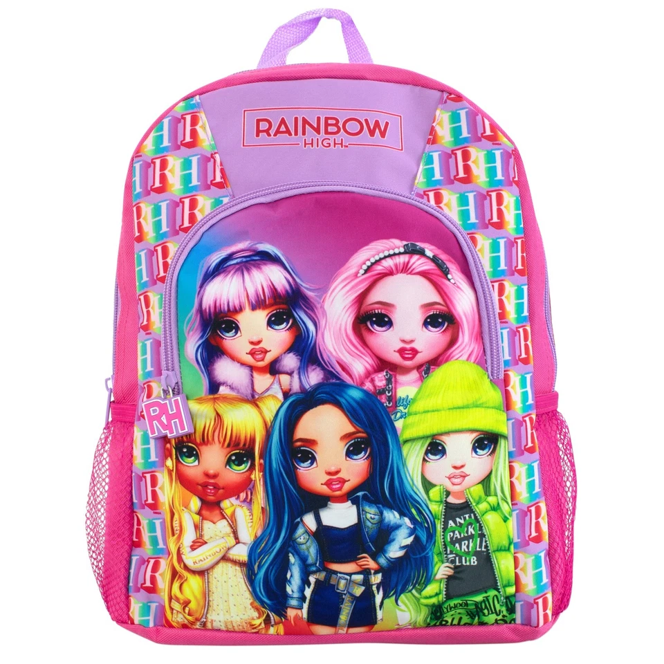 Rainbow High Mädchen Rucksack | Kinder Schultasche | Rainbow High Rucksack