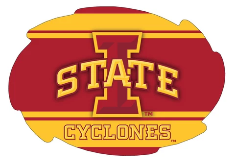 IOWA STATE STRIPE SWIRL MAGNET-IOWA STATE CYCLONES CAR MAGNET-NEW FOR 2016! Cover