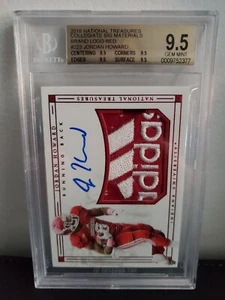 Jordan Howard 2016 National Treasures ADIDAS PATCH Rookie Auto BGS 9.5 #d1/2 - Picture 1 of 2