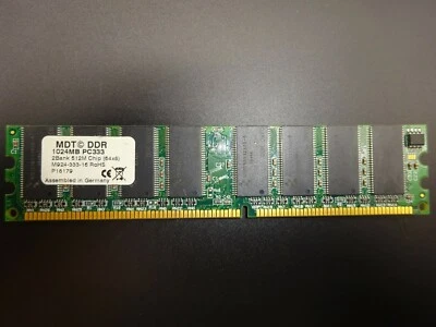 MDT 1GB (1x1GB) DDR1 333Mhz PC333 64x8 M924-333-16 RoHS #R627 - Image 1 of 2