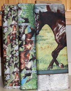 Wild Wings Horses Running Free Panel & Coordinating Fabric SOLD SEPARATELY - Picture 1 of 4