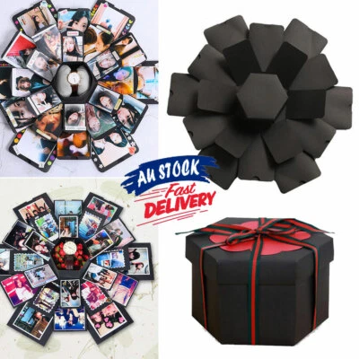 Surprise Explosion Box Love Memory DIY Photo Album Birthday Anniversary Gift AU - image 1 of 4