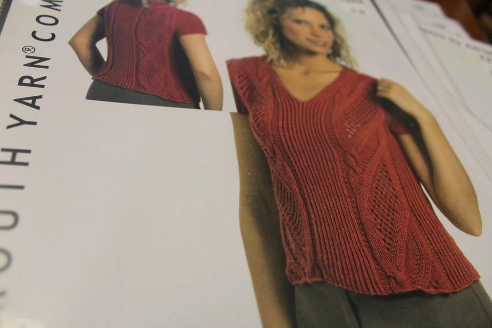 Plymouth Knitting Pattern 1264 Lace Cabled Pullover Jeannee36-51 - Image 1 of 1