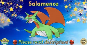 ✨Shiny Salamence Pokémon Center Fukuoka EVENT 6IV✨Sw/Sh BD/SP S/V HOME (💯Legal) - Picture 1 of 3