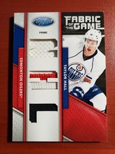 2011-12 Certified Fabric of the Game NHL Die Cut Prime Patch Taylor Hall 10/10