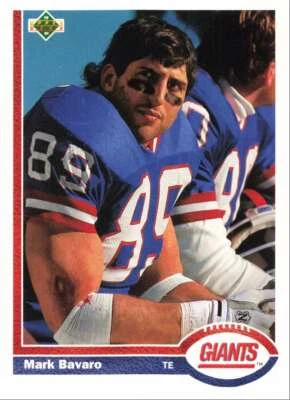 1991 Upper Deck Football Mark Bavaro New York Giants #286 - Image 1 of 2