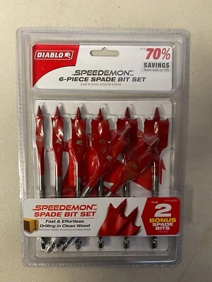 ** СОВЕРШЕННО новый ** - DIABLO SPEEDEMON 6 изделий + 2 лопаты бит набор Diablo набор лопата - Изображение 1 из 2