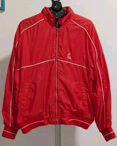 VTG PGA Tour Windbreaker Jacket Men's XL Red Full Zip Long Sleeve - Picture 1 of 5