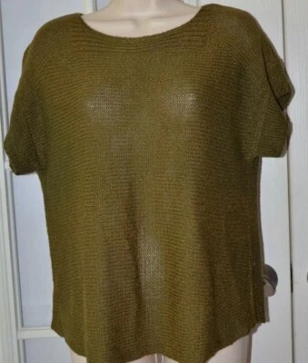 Suéter de punto transparente con cable y calibre talla grande Foto 1 de 2