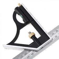 1PCS 12" Combination Tri Square Ruler Steel Measuring Angle Tool Rule Protractor