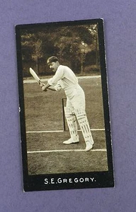 F & J.Smith -Cricketers (1st Series) 1912, #41, S.E. GREGORY, NEW SOUTH WALES - Foto 1 di 2