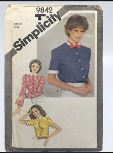 Shirt & Bowtie Size 10 S9842 Uncut Sewing Pattern - Picture 1 of 2