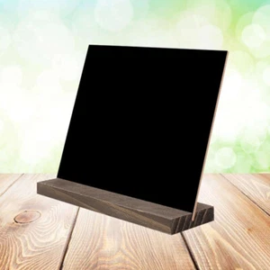 Kleine Holzbasis -Blackplatte Wiederverwendbare Mini-Tafel Tischschilder - Bild 1 von 11
