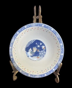 NORITAKE Epoch Mr. Snowman 6 1/2" CEREAL BOWL Holiday Christmas - Picture 1 of 1