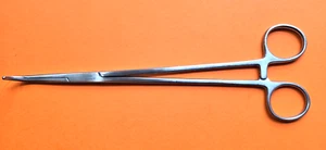 V. Mueller Surgical Mixter Forceps 9 1/4" Angled Serrated Jaws REF: CH1772 - Picture 1 of 7