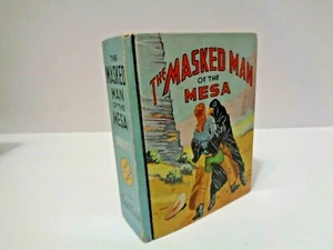1934 Masked Man of Mesa Old West Cowboys Big Little Book - Imagen 1 de 12
