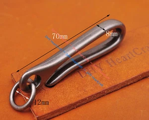 5 Stck. Schwer Qualität Schlüsselanhänger Tasche Schlüsselanhänger Clip Fisch U Haken Antik Silber 70 mm - Bild 1 von 10