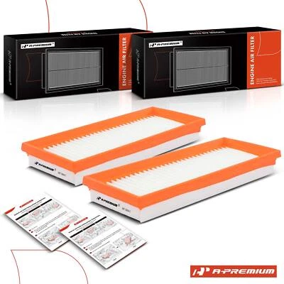A-Premium 2x Engine Air Filter for Smart Fortwo 2008-2015 L3 1.3L Flexible Panel - Image 1 of 4