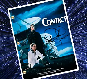 Script film contatto ristampa sceneggiatura completa, sceneggiatura firmata Jodie Foster ristampa - Foto 1 di 1