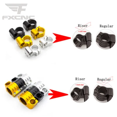 FXCNC Clip on CNC regolare/riser 31 mm-55 mm clip su morsetto manubrio sostituzione forcella