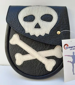 Escocés Kilt Semi Vestido Sporran Genuino 100% Cuero Real Calavera Esporran. - Imagen 1 de 11